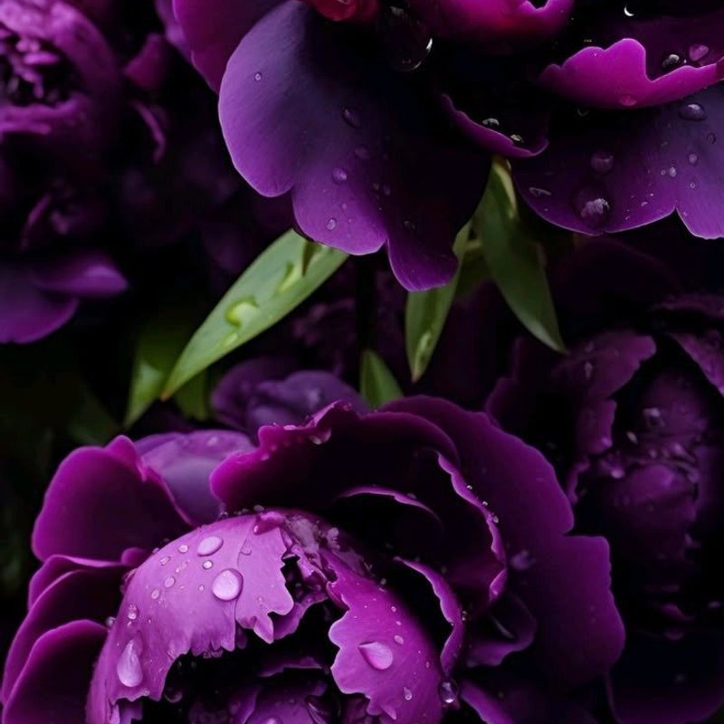 Пион Древовидный ПУРПУРНАЯ НОЧЬ - изображение 1